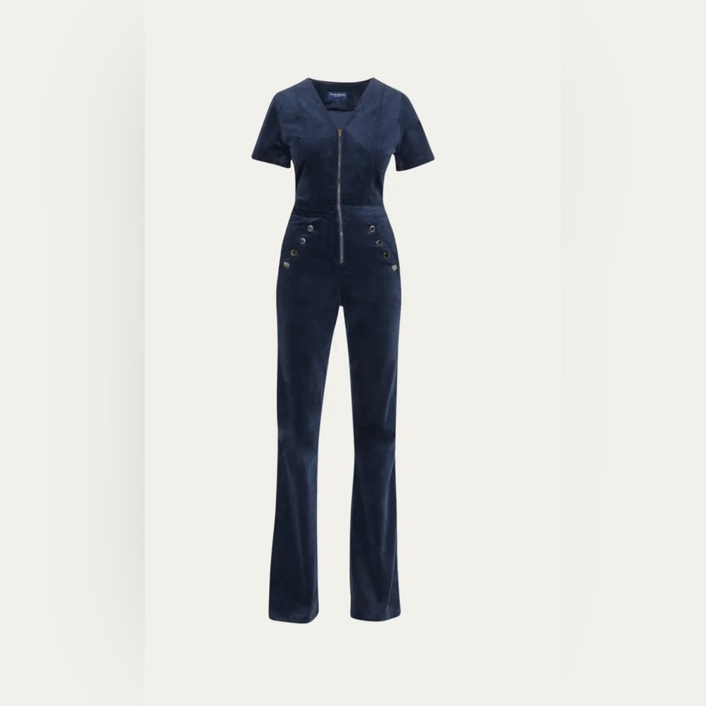 Ramy Brook Velvet Helena Jumpsuit, sz 8